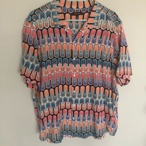 Cool patterned short sleeve button down